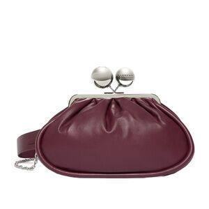 MaxMara Plum Wristlet Clutch